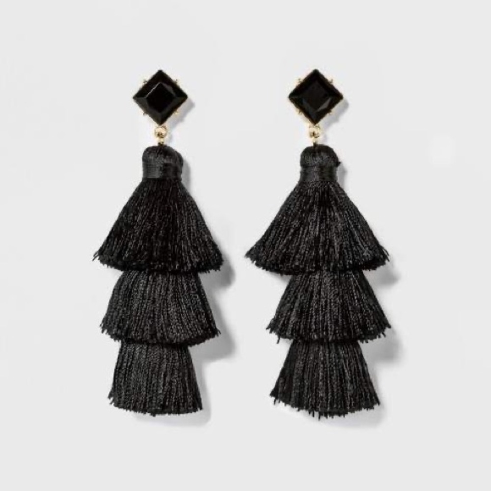 🖤SugarFix by BaubleBar Black Drop Earrings🖤